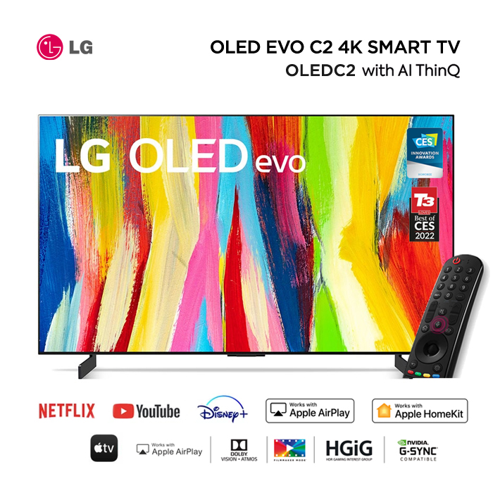 LG OLED 4K UHD Smart TV evo AI ThinQ 65" - OLED65C2PSA | OLED65C2